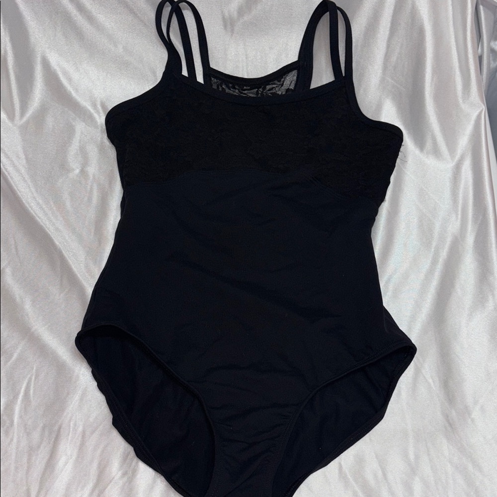 Capezio Black Dance Costume with Double Straps